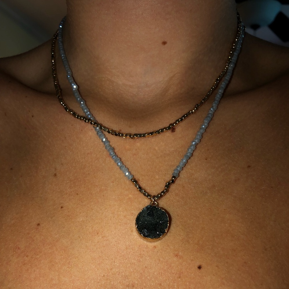 Double strand necklace